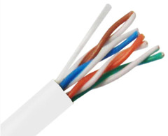 Optional – Cat5e Outdoor Cable, CMX UV Jacket, 24 AWG Solid Copper,  White