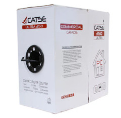 AZP-C5CMXU1514BK – Cat5e Outdoor Direct Burial Cable, PE Jacket, 24 AWG Solid Copper, 1000ft Black Pull Box fs2