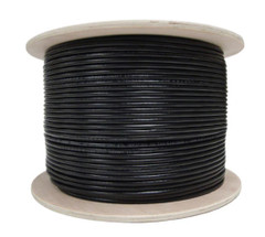 AZP-C5CMXSM3203 – Cat5e Outdoor Shielded Cable with Messenger, Drain Wire, 24AWG Solid Copper, 1000ft Wooden Spool