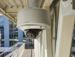 Bosch IQsight FLEXIDOME Outdoor 5100i 8MP 4K HDR Outdoor 40m IR Dome IP Camera corporate building scene