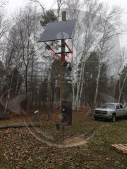 A2Z Wireless Solar Powered HD & Ultra HD IR PTZ Camera Systems w/Extended Battery Bank + Sensor + Audio (Customer Installed Michigan Dark Finish)