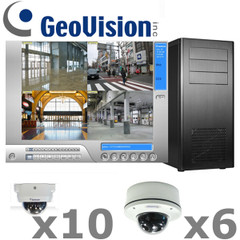 Geovision GV1-IP-SYSTEM complete 1080P HD IP Dome Security Camera System Geovision GV1-IP-SYSTEM complete 1080P HD IP Dome Security Camera System