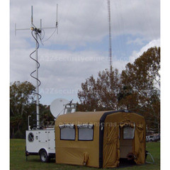 A2Z MCCT-LITE-IS Mobile Command Center Trailer Lite plus Inflatable Shelter from drivers side