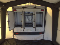 A2Z MCCT-LITE-IS Mobile Command Center Trailer Lite plus Inflatable Shelter inside shelter