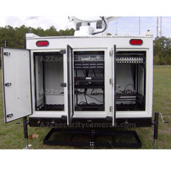 A2Z MCCT-LITE Mobile Command Center Trailer Lite rear compartments open A2Z MCCT-LITE Mobile Command Center Trailer Lite rear compartments open