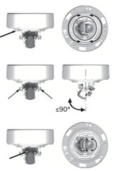 Bosch NIN-832-V03P FlexiDome HD  3 axis camera adjustemnt