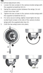 Bosch FlexiDome NDN-932V03-IP TILT Adjustment