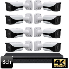 Dahua 4K 8ch IR Bullet 8 IP Camera System OEM-SD2 Dahua 4K 8ch IR Bullet 8 IP Camera System OEM-SD2