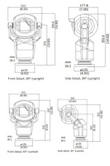 Bosch MIC-550 PTZ size