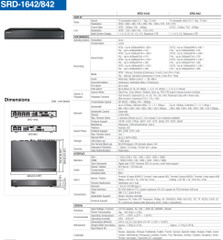 Samsung SRD-842 960H DVR specifications