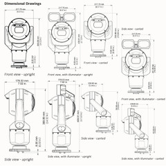 Bosch MIC 7000 IP PTZ Dimensions
