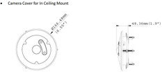 Geovision GV-FE5302 In-Ceiling Mount Dimensions