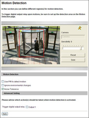Geovision IP Camera Built-in Motion Detection