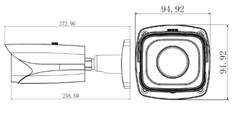 Dahua OEM IPC-HFW5421E-Z IR Bullet Camera Dimensions
