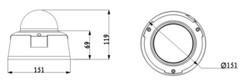 Dahua IPC-HDB8281-Z Dome Dimensions 