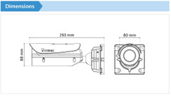Vivotek IB836B IR Bullet Dimensions