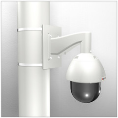 ACTi B916 PTZ Security Camera pole mount arm SMAX-0138