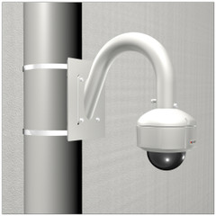 ACTi B910 4MP PTZ IP Camera Pole Mount Gooseneck Adapter Kit