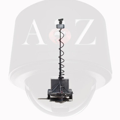 A2Z MMST-BG Ground Radar 4G PTZ Surveillance Trailer