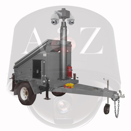 A2Z 4G Dual IR PTZ Solar Security Trailer MMST-EZ3 Grey