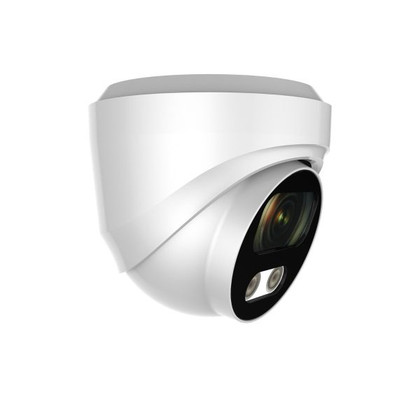 A2Z AZL-D8SBFKE28FX 4K 25m White Light CCTV Turret Camera front side view A2Z AZL-D8SBFKE28FX 4K 25m White Light CCTV Turret Camera front side view