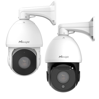 Milesight MS-C2941-X42TPE 2MP AI 42X Speed Dome IR PTZ IP Camera standard and wiper model side by side Milesight MS-C2941-X42TPE 2MP AI 42X Speed Dome IR PTZ IP Camera standard and wiper model side by side