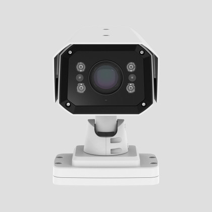Hanwha TNO-7180RLP 3MP High-speed Road AI LPR IR Bullet IP Camera front