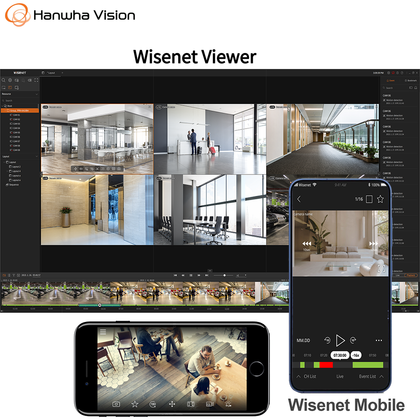 Hanwha Wisenet PC Software and Mobile Apps Sample