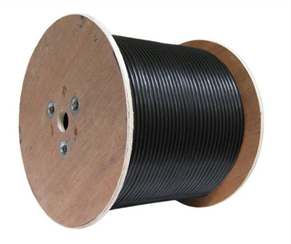 A2Z AZP-C5CMXFS7808BK – Cat5e Outdoor Shielded Direct Burial Cable, Flooded Core, 24AWG Solid Copper, 500ft wooden Spool