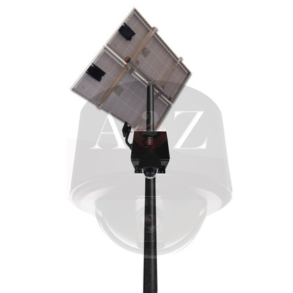 A2Z Wireless Solar HD & UHD PTZ Dome Camera System SS-PTZD Black Finish A2Z Wireless Solar HD & UHD PTZ Dome Camera System SS-PTZD Black Finish