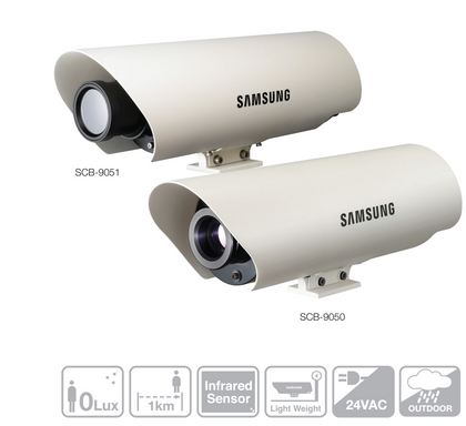 thermal, Samsung, SCB-9050, heat, night, vision, security, camera, weatherproof