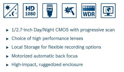 Bosch FlexiDome NDN-832V03-P Key Features:
