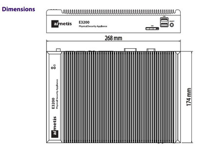Aimetis AIM-E3210PoE Dimensions