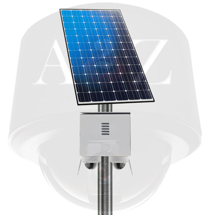 A2Z SS-DFIRBW Solar Powered WiFi Dual (2) Camera Systems - Vandal Dome Style - White Finish