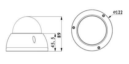 Dahua OEM SD22204T-GN PTZ Camera Dimensions