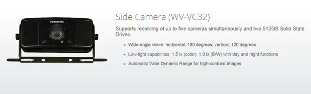 Panasonic Arbitrator 360 HD Vehicle Video System Side Camera