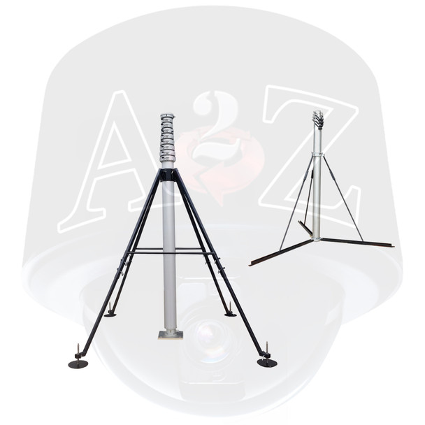 A2Z Portable Tripod Quad-pod Tactical Telescopic Locking Pneumatic Masts A2Z Portable Tripod Quad-pod Tactical Telescopic Locking Pneumatic Masts
