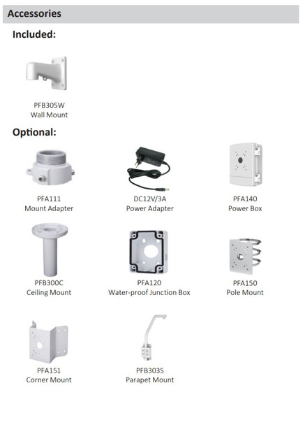 A2Z PDN49I225-XR PTZ Accessories