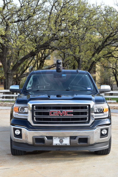 A2Z QPTZ9 Quick Magnet Mount Mobile Vehicle IR HD PTZ Camera Black IP model with integrated WiFi / 4G and Lithium Battery Magnetically attached on truck