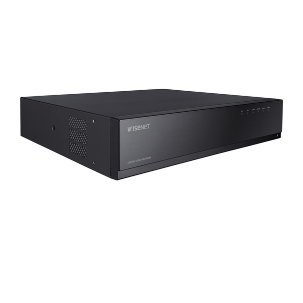 Hanwha (FKA Samsung) HRX-1635 16ch Hybrid DVR XVR high performing pro-system side view Hanwha (FKA Samsung) HRX-1635 16ch Hybrid DVR XVR high performing pro-system side view