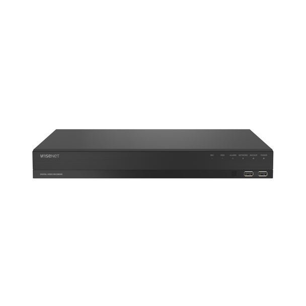 Hanwha (FKA Samsung) ARD-1610 16ch HD CCTV + 2ch IP Hybrid Digital Video Recorder - DVR Front View