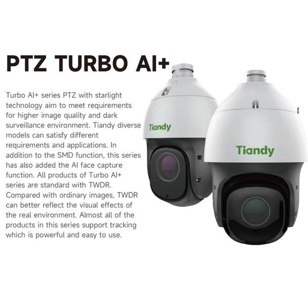 Tiandy PTZ Camera Turbo AI Poster