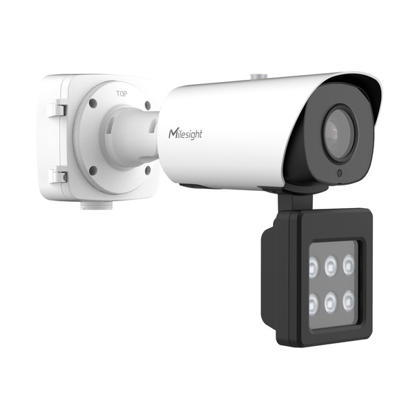 Milesight TS8266-X4WE/W 4K Road A.I. LPR WHITE LIGHT IP Camera alt side