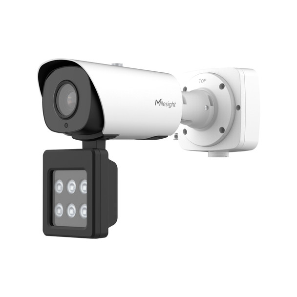 Milesight TS8266-X4WE/W 4K Road A.I. LPR WHITE LIGHT IP Camera side