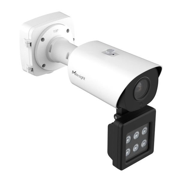 Milesight TS8266-X4WE/W 4K Road A.I. LPR WHITE LIGHT IP Camera - alt corner