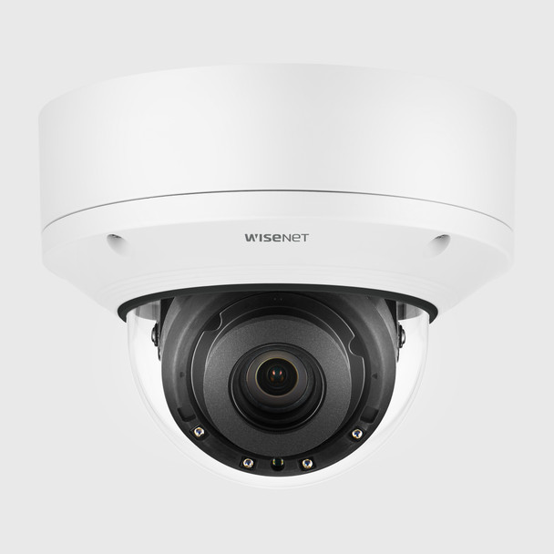 Hanwha PNV-A9081RLP 4K Low-Mid Speed LPR IR Vandal Dome IP Camera
