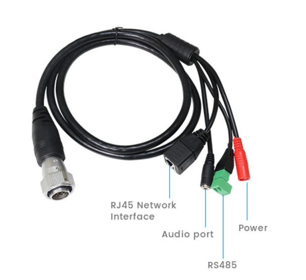 A2Z MOD-T6 Vehicle Tactical Dual Spectrum PTZ Surveillance Camera - Sample  Interface Cable IP Model