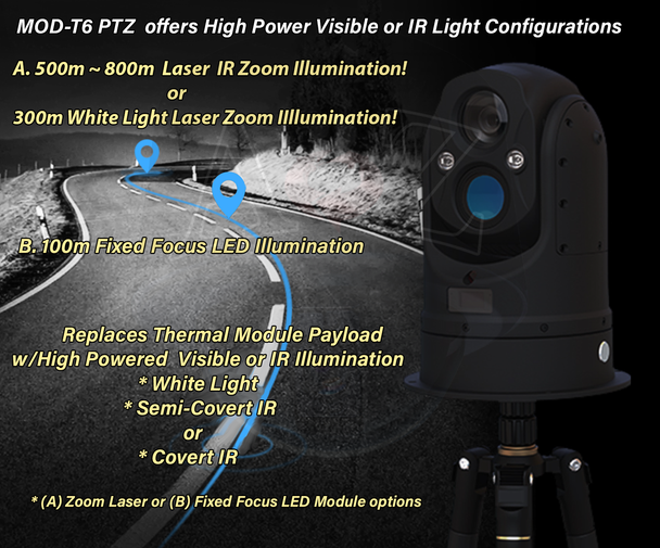 A2Z MOD-T6 Vehicle Tactical Dual Spectrum PTZ Surveillance Camera - Powerful IR Flyer A2Z MOD-T6 Vehicle Tactical Dual Spectrum PTZ Surveillance Camera - Powerful IR Flyer