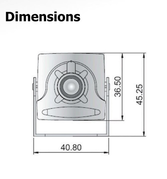 AZMSCB-1D71D 2MP CCTV Mini Pinhole Security Camera diagram