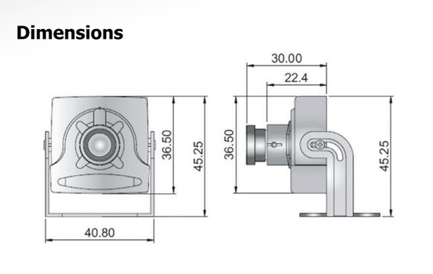 A2Z AZMSFB-1L81D 4K CCTV Mini Security Camera diagram